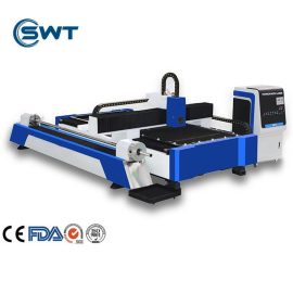 1500W-6000W Power Open Style Fiber Laser Cutting machine for Both Metal Sheet and Tube Precision Processing